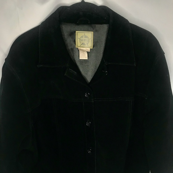 VNTG AMI Black Suede Jacket - Picture 2 of 4